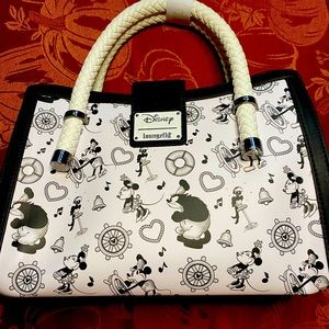 Loungefly Disney Steamboat Willie Music Cruise Crossbody Bag